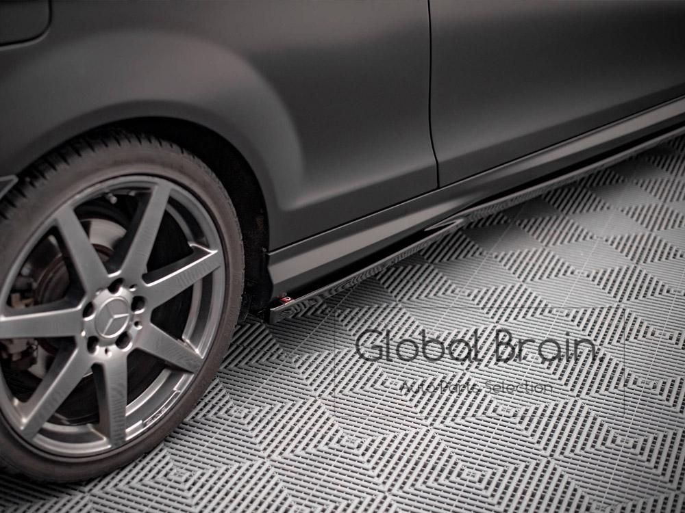 メルセデスベンツ W204 クーペ C204 後期 AMGスポーツ サイド スカート