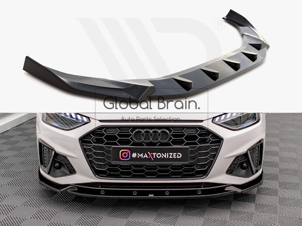 アウディ A4 B9 後期 Sライン フロント リップ スポイラー V1 アウディ A4 B9 後期 Sライン フロント リップ スポイラー V1