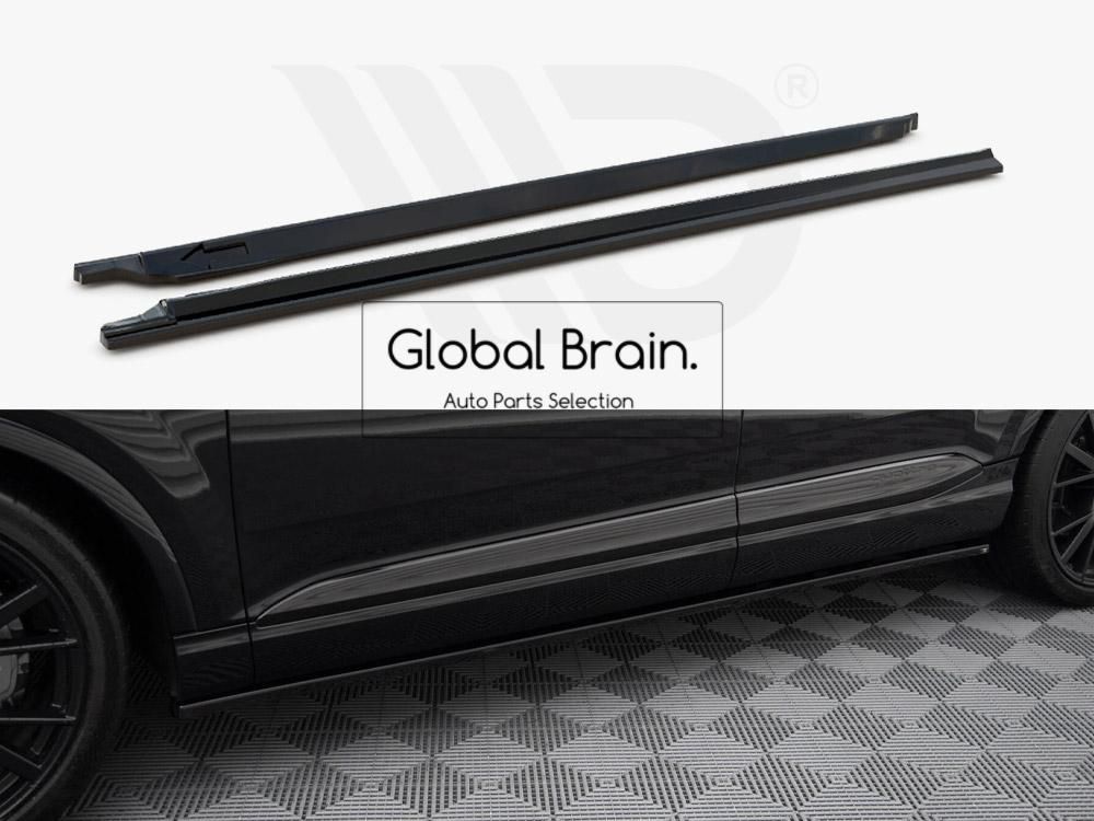 アウディ SQ7 Q7 Sライン サイド スカート ディフューザー V2