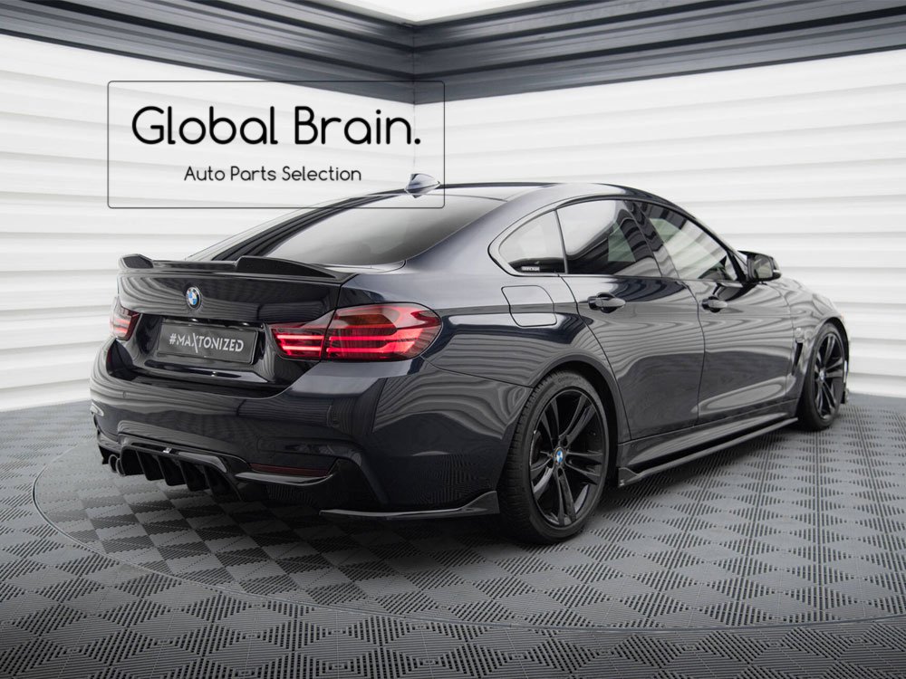 BMW 4シリーズ グランクーペ F36 Mスポーツ リア サイド スプリッター V1 maxton - Global Brain.