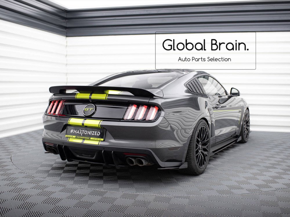 2014-2017 フォード マスタング GT 5.0 リア サイド スプリッタ—+ ウィングレット maxton

