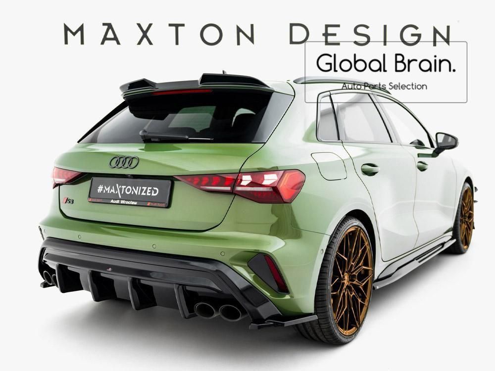 ☆送料込☆ほぼ未使用☆マクストン リアバランス カーボンルック アウディ S3 Audi アウディ Q3 F3 スポーツバック リア ルーフ スポイラー