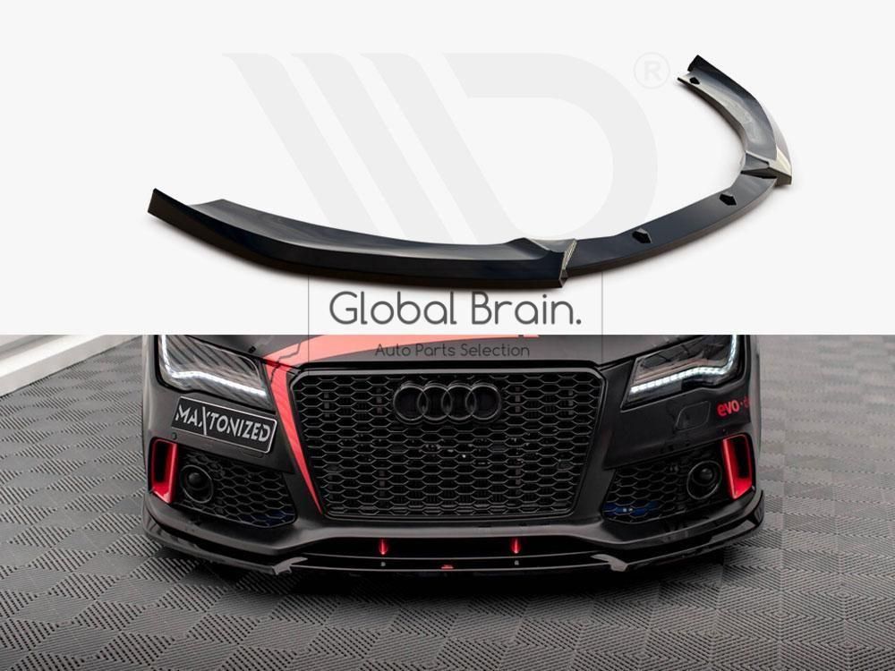 アウディ A7 4G RS7 ルック フロント リップ スポイラー maxton