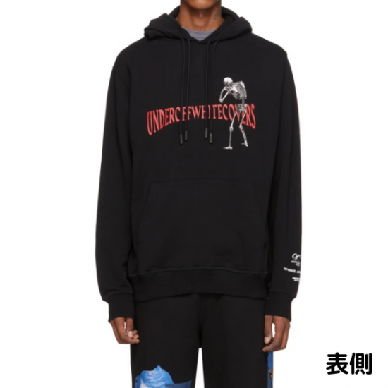 SKELETON RVRS HOODIE / ブラック / パーカー - オフホワイト|OFF