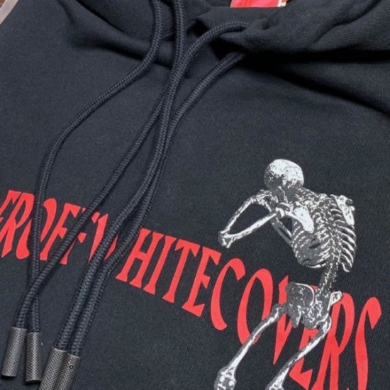 SKELETON RVRS HOODIE / ブラック / パーカー - オフホワイト｜OFF