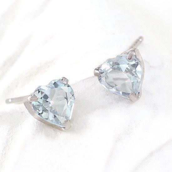 【SALE/37%OFF】 3月誕生石のアクセサリー Pt900 アクアマリン 3月誕生石 ハート アクアマリン