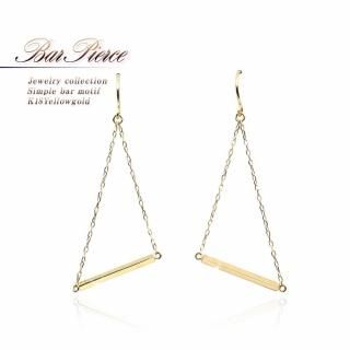 K18WG ロングピアス 女性へのプレゼント K18WG ロングフックピアス 18金ホワイト