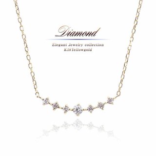 K18YG ダイヤモンド ネックレス 【当日出荷(平日13時迄)/彼女へのクリスマスプレゼントに「ジュエリーローラ公式」】