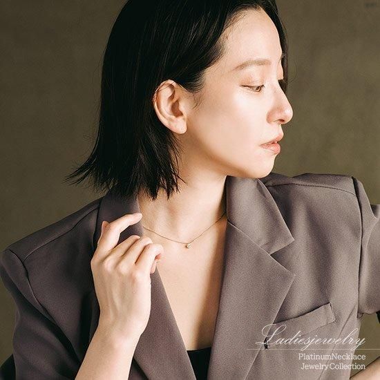 4月誕生石のアクセサリー Pt900 4月誕生石 ダイヤモンド 0.3ct