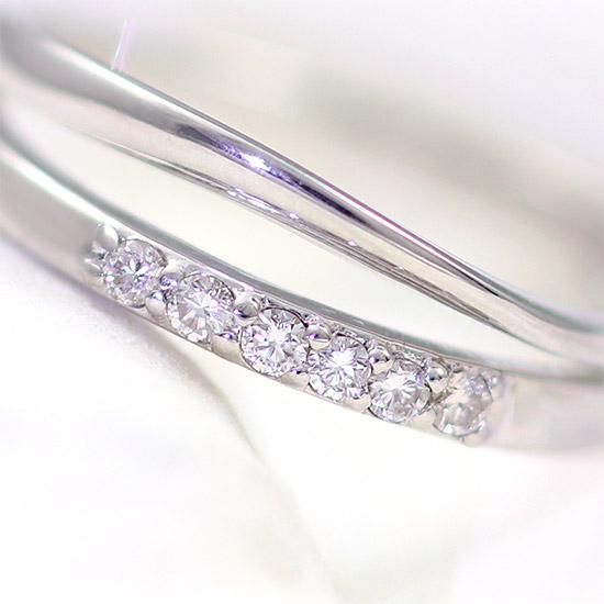 4月誕生石のアクセサリー K18WG 4月誕生石 ダイヤモンド ピンキー