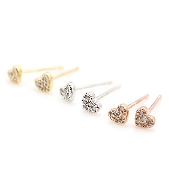 新着入荷の通販 4月誕生石のアクセサリー K10 ダイヤモンド 4月の誕生石 ハート アクセサリー