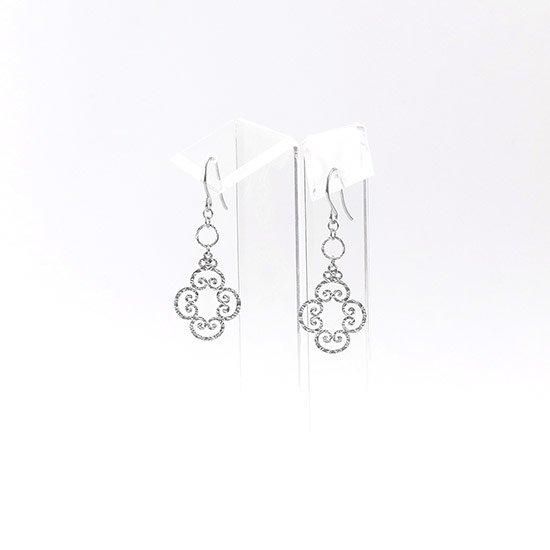 彼女へのプレゼント K18 フラワー フックピアス 18金イエローゴールド