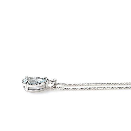 3月誕生石のプレゼント K10WG 3月誕生石 アクアマリン