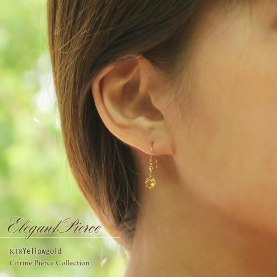 K18 18金 18k フックピアス イエローゴールドペア♡② アクセサリーのプレゼント K18 フックピアス 18金イエロー