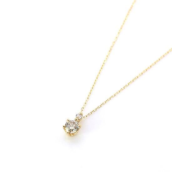激安正規 4月誕生石のアクセサリー K18YG 18金 ネックレス ダイヤモンド その他