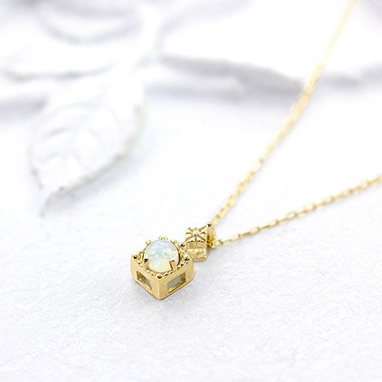 80s vintage gold plated 10ct オパール　ネックレス