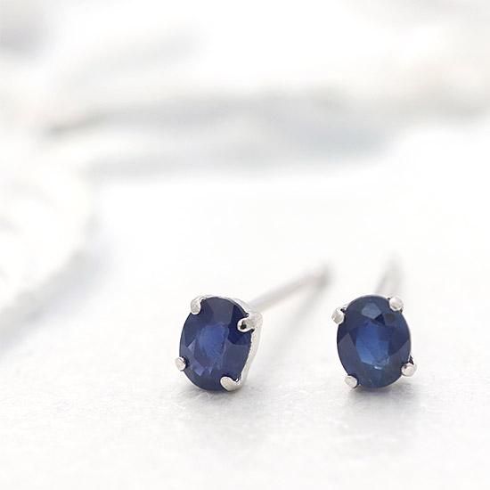 天然石　サファイア　ピアス　ＰＴ900　プラチナ 女性へのプレゼント Pt900 サファイア ピアス プラチナ900