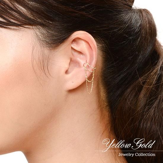 NOUE 3点セット　左ピアス×2 イヤーカフ×1 18k ゴールド　金 NOUE 3点セット 左ピアス×2 イヤーカフ×1 18k ゴールド 金 NOUE 3