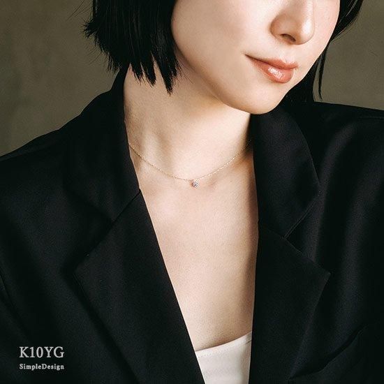 12月誕生石のプレゼント K10YG タンザナイト ネックレス 10金