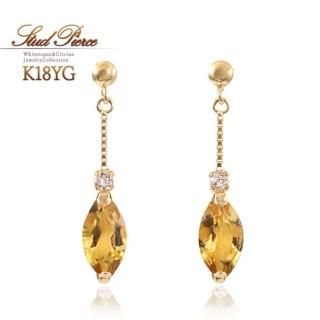 リン【K18YG ホワイトトパーズ　トップ】 アクセサリーのプレゼント K18YG ホワイトトパーズ＆ロンドン