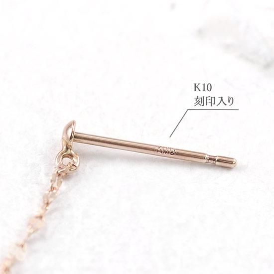 アクセサリーのプレゼント K10PG アメジスト ピアス 10金ピンク