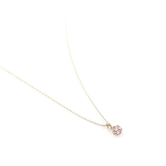4月誕生石のアクセサリー K10YG モルガナイト ネックレス 4月の 4月誕生石のアクセサリー K10YG モルガナイト ネックレス 4月の