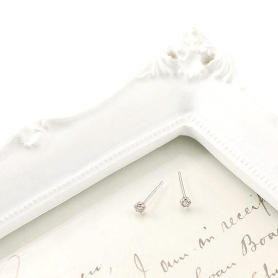 アクセサリーのプレゼント Pt900 ブラウンダイヤモンド ピアス