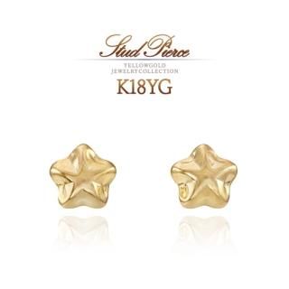 アクセサリーのプレゼント K18YG イルカのピアス 18金イエロー
