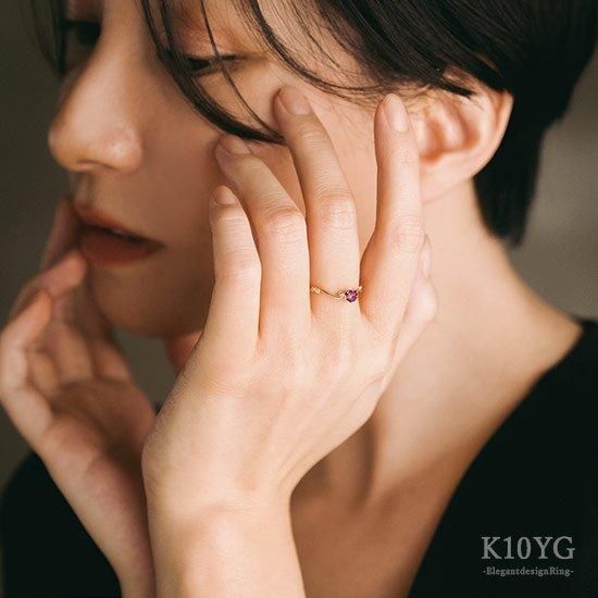 K10YG ロードライトガーネットリング プレゼントに|ギフト専門 K10YG ロードライトガーネットリング プレゼントに|ギフト専門
