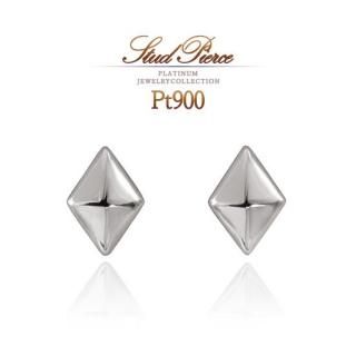 【新品未使用】PT900 ひし形　ピアス Pt900 ひし形モチーフ ピアス プレゼントに【JEWELRY ROLA