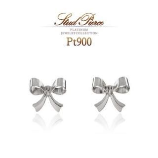 Pt900 ひし形モチーフ ピアス プレゼントに【JEWELRY ROLA