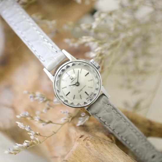 【OH済】OMEGA オメガ レディマティック カットガラス自動巻 アンティーク オメガ OMEGA アンティーク時計[Ladymatic・レディーマティック