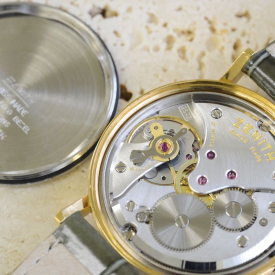ゼニス・ZENITH アンティーク時計[ゴールドラウンドケース・1960年代製] メンズ｜アンティークタイム｜antique-time｜ メンズアンティーク時計