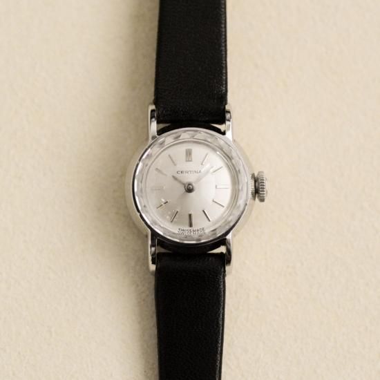 CERTINA サーチナ 手巻き カットガラス 1960年代製 アンティーク CERTINA サーチナ 手巻き カットガラス 1960年代製 アンティーク