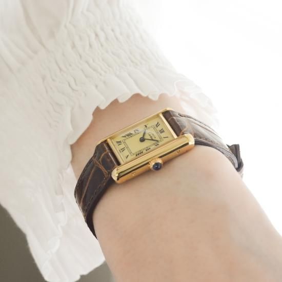 カルティエ must tank マストタンクSM [手巻き・cal.2512-1]1970年代製