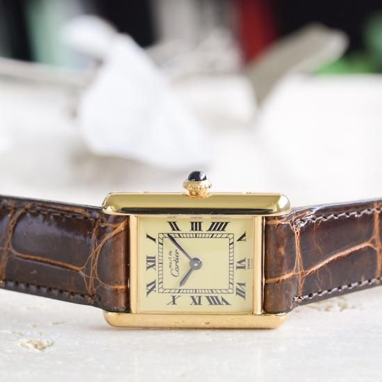 カルティエ must tank マストタンクSM [手巻き・cal.2512-1]1970年代製