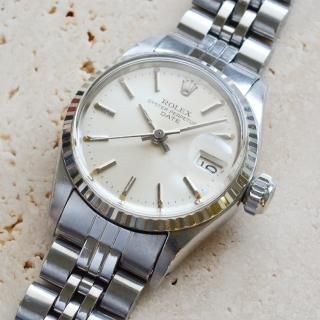 <img class='new_mark_img1' src='https://img.shop-pro.jp/img/new/icons47.gif' style='border:none;display:inline;margin:0px;padding:0px;width:auto;' />ROLEX　ロレックス｜オイスターパーペチュアルデイト｜自動巻き・1960年代製｜レディースアンティーク時計