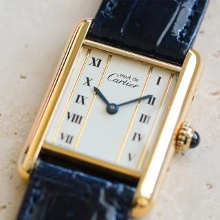 <img class='new_mark_img1' src='https://img.shop-pro.jp/img/new/icons47.gif' style='border:none;display:inline;margin:0px;padding:0px;width:auto;' />Cartier カルティエ｜マストタンクSM｜クォーツ・1980年代製｜レディース アンティーク時計