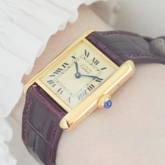 Cartier マストタンクSM マスト ドゥ カルティエ/マストタンクSM/枠有4点アラビア