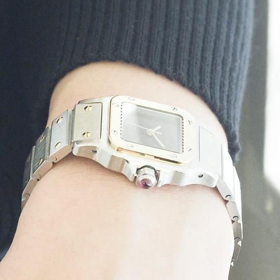 カルティエ cartier|サントスカレSM| 自動巻き・1970年代 カルティエ cartier|サントスカレSM| 自動巻き・1970年代