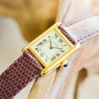 <img class='new_mark_img1' src='https://img.shop-pro.jp/img/new/icons47.gif' style='border:none;display:inline;margin:0px;padding:0px;width:auto;' />Cartier カルティエ｜マストタンク SM｜手巻き・1970年代製｜レディース アンティーク時計