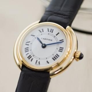 <img class='new_mark_img1' src='https://img.shop-pro.jp/img/new/icons47.gif' style='border:none;display:inline;margin:0px;padding:0px;width:auto;' />Cartier カルティエ｜ヴァンドームSM 18KYG｜手巻き・1970年代製｜レディース アンティーク時計