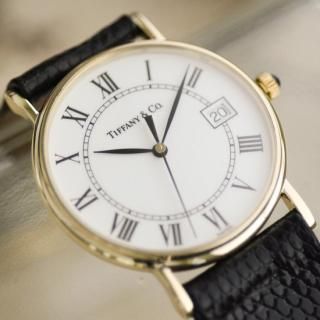 <img class='new_mark_img1' src='https://img.shop-pro.jp/img/new/icons47.gif' style='border:none;display:inline;margin:0px;padding:0px;width:auto;' />TIFFANY & Co. ティファニー｜ラウンド｜クォーツ・1990年代製｜メンズ＆レディースアンティーク時計