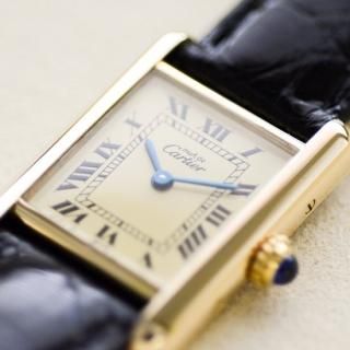 <img class='new_mark_img1' src='https://img.shop-pro.jp/img/new/icons47.gif' style='border:none;display:inline;margin:0px;padding:0px;width:auto;' />Cartier カルティエ｜マストタンク SM｜クォーツ・1997年代製｜レディース アンティーク時計