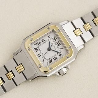 カルティエ Cartier｜サントスカレ SM ｜自動巻き・1970年代製｜レディースアンティーク時計