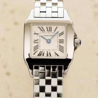 <img class='new_mark_img1' src='https://img.shop-pro.jp/img/new/icons47.gif' style='border:none;display:inline;margin:0px;padding:0px;width:auto;' />Cartier カルティエ｜サントスドゥモアゼル SM ｜クォーツ・2000年代製｜レディース アンティーク時計