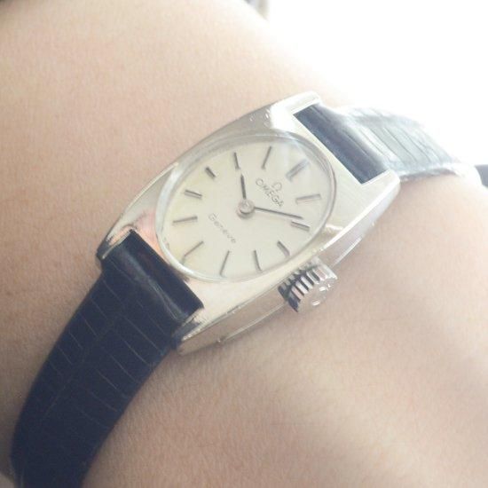 専用608【美品】 OMEGA 時計レディース　手巻き　カットガラス　ジュネーブ 専用608【美品】 OMEGA 時計レディース 手巻き カットガラス