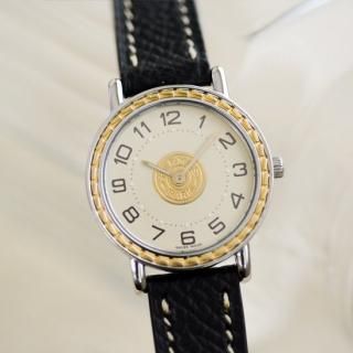 <img class='new_mark_img1' src='https://img.shop-pro.jp/img/new/icons47.gif' style='border:none;display:inline;margin:0px;padding:0px;width:auto;' />HERMES エルメス｜セリエ｜クォーツ・2000年代製｜レディース アンティーク時計