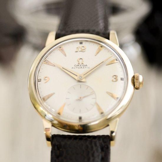 オメガ OMEGA ｜ラウンドケース｜14K金貼り｜自動巻きハーフ
