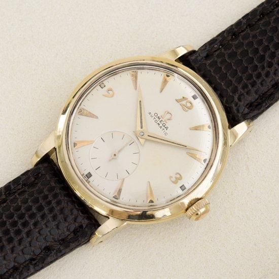 オメガ OMEGA ｜ラウンドケース｜14K金貼り｜自動巻きハーフ